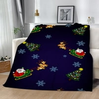 Božićna baca, plišani rešetki udoban pahuljasti tepih kauč meki krevet Potrošni materijal kauč na razvlačenje,