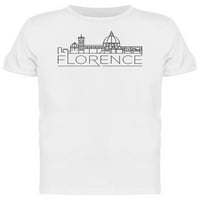 Florence City Skyline Landmark Majica Muškarci -Mage by Shutterstock, Muško X-Veliki