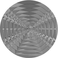 Ahgly Company u zatvorenom okruglom uzorkovnim prostirkama sive površine, 5 'krug