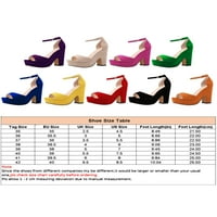 Ritualay Womens Platform Chunky cipele na petu Modni Slingback Pumpe za vjenčanje Crveno 4.5
