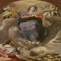Bezgrešivačka začeća, El Greco, Iglesia Santa Cruz, Toledo Poster Print