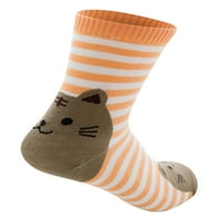 Ženske mačke uzorak potpetice Stripe rebra pamučne čarape