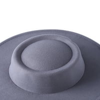 Ženski šešir TS Solid Boja ravnog gornjeg poklopca puhač šeši vuneni kapa Fedoras
