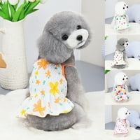 Hvatačka haljina za pse - Ljeto Mali pas Princess Cosplay kostim - crtani uzorak - idealan za kućno