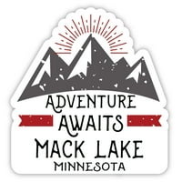 Mack Lake Minnesota Suvenir Vinil naljepnica za naljepnicu Avantura čeka dizajn