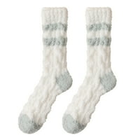 Dyfzdhu Žene zimske čarape Jesen Zima Mid Tube Socks Coral zadebljane termalne čarape