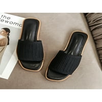 RotoSW Women slajde na otvorenom prstom Ljetne papuče na kliznim sandalama neklizajući ravni sandalni