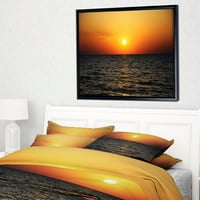 Art Demandert Sunset Panorama pod morskom površinom Moderna obala uokvirena platna umjetnost u.