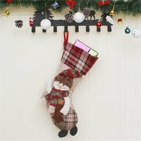 Corashan Dekor sobe, Božićne bezsečne čarape za lutke crtani trodimenzionalni stari poklon čarape poklon