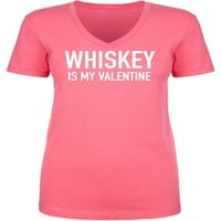 Viski je moj valentin ženi V-izrez