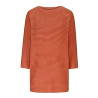 apsuyy modni džemperi za žene vrećama Nova modna ušteda - lagana čvrstoća boja okrugli vrat pletene