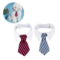 Domaći kućni ljubimci Kućni ljubimci Mačji kravate Stripe Dizajn štene Podesiva kravata ovratnika