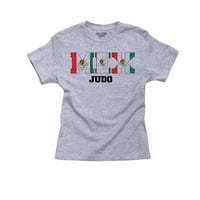Meksiko Judo - Olimpijske igre - Rio - Majica za pamučnu mladežu zastava