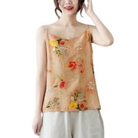 Ženska majica bez rukava s rukavima Cvjetni top majica Camisole