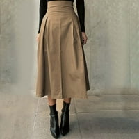 Ženska linijska kišobranska suknja Luka suknja Velika suknja Slim struka Suknja Mini suknja