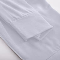 Owordtank Capri hlače za žene plus veličine bočni džepovi teretni pantalone elastične crkvene ležerne
