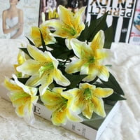 Matoen Artificial Lily Clower Real Touch Silk Cvijeće za DIY Wedding Bouquet Party Domaći dekor