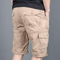 Modni muški ležerni u sredini pojačani džepovi na otvorenom kratke hlače hlače hlače kratke hlače kaki