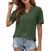 FVWitlyh majica Ženska supersoft Terry Standard-Fit s dugim rukavima majica majica zelene male