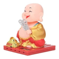 Monk Dekoracija, eko prijateljska solarna snaga Buddha figurina ušteda energije za unutarnju l, s