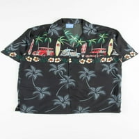 Havajska majica od ragstock crnog surfera