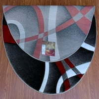 Sofia kolekcija ručno izrezbarena prostirka Moderna savremena crvena bijela siva crna kruga