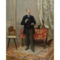 Jean Béraud Black Ornate Wood uokviren dvostruki matted muzej umjetničko tisak pod nazivom - Portret