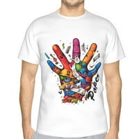 Generic Funny Rock papir škare Grafičke majice Majice Muški kratki rukav Potpuna majica za ispis L l