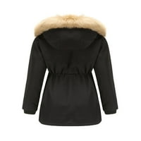 Avamo Žene Casual Toplo zgušnjavanje Parkas zimske ruke Oblikovana jakna dugačak kaput elastični kaputić