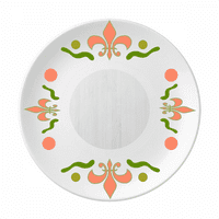 Vene od bijelog drveta uzorak pozadina cvijeća keramika ploče tanki posuđa za večeru