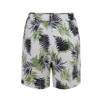 Ženske casual kratke hlače Ljeto udobno plaže kratke hlače Elastični struk cvjetni print s džepovima
