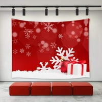 Cadecor Božić Deckoretrije, Xmas Božićni pokloni predstavljaju bijele snježne pahulje ukrase kugla crvena