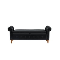 Višenamjenska pravokutna kauč stolica tamno siva posteljina