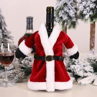 WESRACIA Novi božićni ukras Old Man lutka boca vina pokriva božićne ukrase