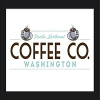 Washington - Pacific Northwest - Coffee Co. - Lintna Press Artwork