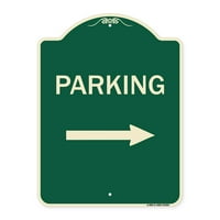 Znak serije dizajnera za prijavu - Parking znak