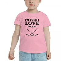 Rekao sam da volim hokejske slatke majice malih majica za dječake dječaka