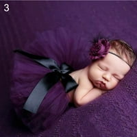 FAL Newborn Baby Girls Mesh Bowknot Tutu haljina Princess suknja Fotografija rekviziti