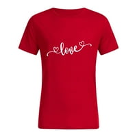 Outfmvch muns majica Mens majice Majice s kratkim rukavima Bluza Valentinovo, kratki rukav Love Ispis