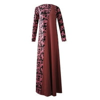Gotyou modne haljine žene Dubai Arabian cvjetni print duga haljina muslimanska haljina Islamska duga