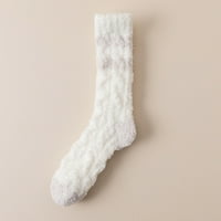 Ediodpoh Žene zimske čarape Jesen i zima Srednja cijev Socks Coral zadebljane tople čarape Žene čarape