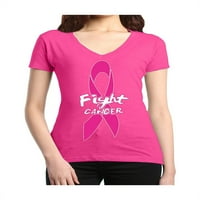 Ženska majica s kratkim rukavima V-izrez - vrpca raka