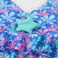 TIAOBUG Girls kupaći kostimi Bikini Set sireirani kupaći kupaći kostim + dno 3-14