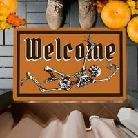 Juliy Dizajn lubanja Carpet Halloween Doormat sablasan Moderan Halloween Carpet Izvrsna izrada s smiješnim