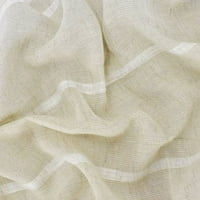 Bež prirodna pruga Sheer Clear Tkanina, tkanina od dvorišta