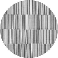 Ahgly Company Zatvorena okrugla jugozapadna siva tepih za suvojene zemlje, 5 'krug