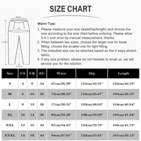 Hlače Žene Modni ženski visoki struk povremeni ispis labavi elastični struk dvostruke džepne hlače ženske
