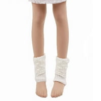 Park Zimske žene Puno boje Casual Crochet Crochet Boot manžetne čarape pletene gornje elastične noge