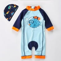 Baby Boys Rash Guard Spuća UPF50 + TODDLER kostim za sunčanje s dugim rukavima, kupaći kostim za kupanje