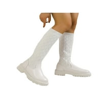 RotoSW Womens Sock Boot Pull na modnim čizmama Chunky platforma cipele na petu protiv klizanja Elastične